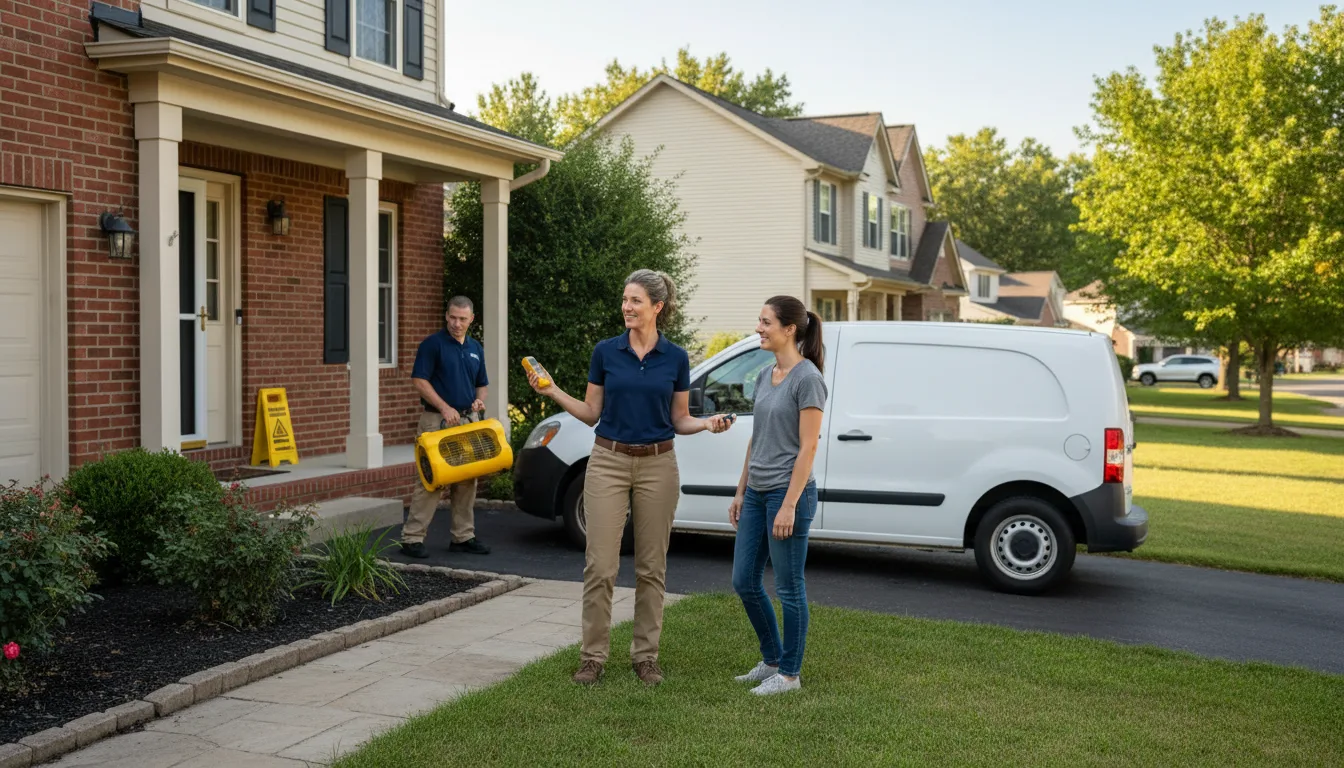 Water restoration image for Dehumidification And Cleanup Services in Lamar, AR